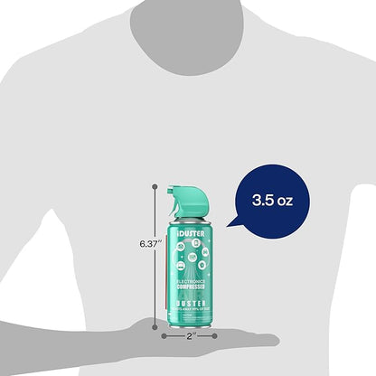 Compressed Canned Air Duster for Computer - iDuster Air Duster Compressed Air Can, 1PCS(3.5oz) (Pack of 3)
