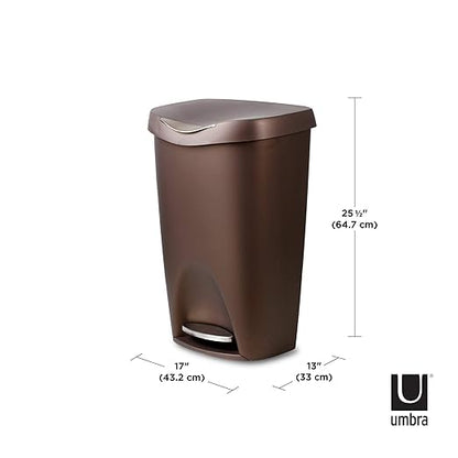 Umbra Brim Step On Trash Can