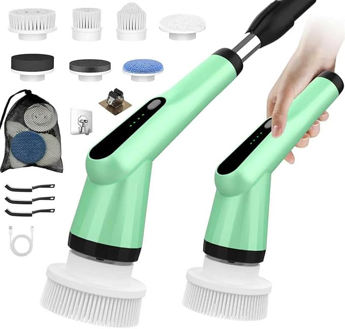 Electric Spin Scrubber Green
