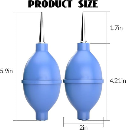 Strong Air Blower Blaster Pump Dust Cleaner Include Micro Fiber Cleaning Cloth, Bulb Blower for Digital SLR Lens Sensor LCD Screens Musical Instruments Keyboards Telescope Filtersl(Blue)