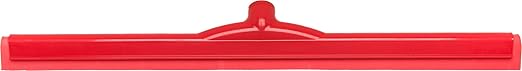 SPARTA 4156805 Plastic Double Foam Squeegee, Commercial Squeegee With Durable Contruction For Cleaning, Commercial, Residential, 24 Inches, Red