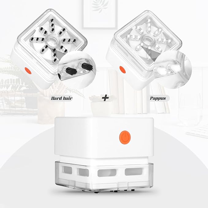 GOODELI Tabletop Vacuum，Desktop Vacuum Cleaner，Desk Vacuum Cleaner Mini，Type C Charging，Simple Cleaning，Low Noise，Sketching Art，Dander Cleaning