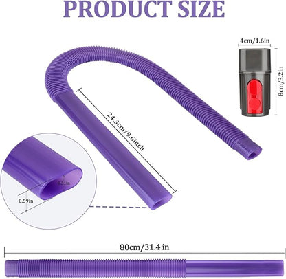 RTop Dryer Vent Lint Removal Tool Vacuum Hose for Dyson Gen5 V15 V15s V12 V11 V10 V9 V8 V7 Detect Outsize Slim Absolute Cyclone Dryer Vent Cleaner Kit Nozzle Crevice Flexible Attachments Hose