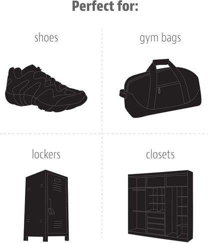 Sneaker Balls Odor-Fighting Shoe Fresheners, Eliminates Unpleasant Smells, Perfect For Sneakers, Gym Bags, Gear Bags, Drawers, Lockers, And More!, Football, 2 Pack