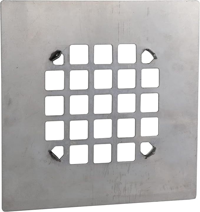 Danco 11034 Square Snap-in Shower Drain Cover in Chrome