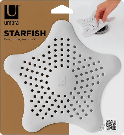Umbra Starfish Drain Cover/Hair Catcher, White