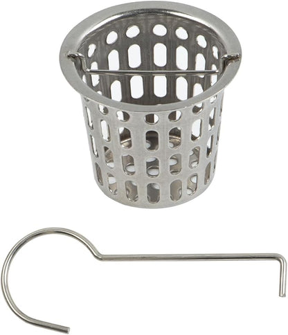 1 Pc Debris and Hair Strainer for Shower Drains Floor Drain, 2 Inch Stainless Steel Debris Basket Hair Trap Catcher with 1 Lifting Hook, Concave Type
