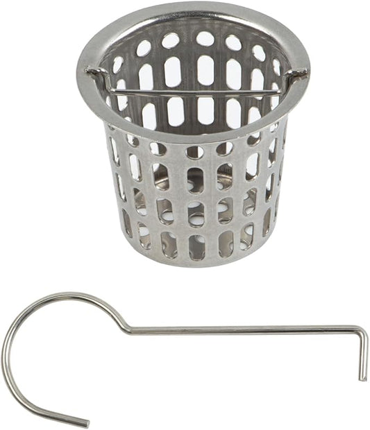 1 Pc Debris and Hair Strainer for Shower Drains Floor Drain, 2 Inch Stainless Steel Debris Basket Hair Trap Catcher with 1 Lifting Hook, Concave Type