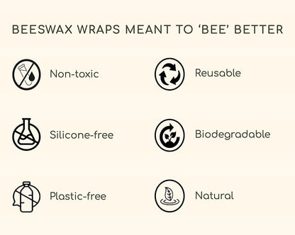 Truebee Reusable Beeswax Bread Wrap – Non Toxic, Plastic Free, Silicone Free, Sustainable, Environmentally Friendly, Organic Cotton Beeswax Wrap, XL Bread Wrap, Signature Design