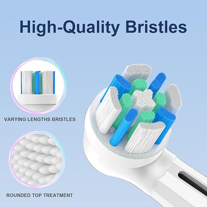 10 Pack IO Brush Head Compatible with Oral B IO 2/3/4/5/6/7/8/9/10/Deep Clean Electric Toothbrush, Replacement Heads Compatible with Oral B IO for Effective Cleaning (White)