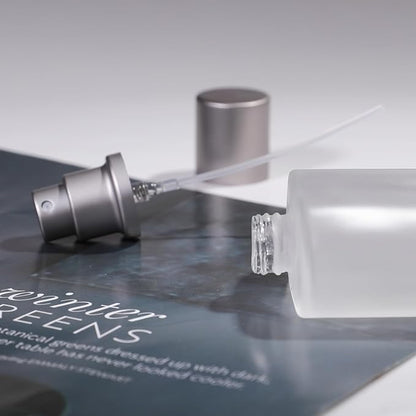 50ml/1.7 Oz Frosted Glass Spray Bottle Perfume Atomizer,Refillable Perfume Spray Bottle Perfume Bottles Empty with 3 Kinds of Perfume Dispenser (Frosted Glass 50ml)