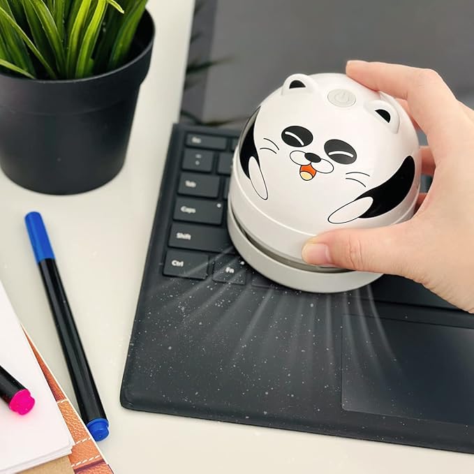 allydrew Mini Portable USB Desktop Vacuum, Panda