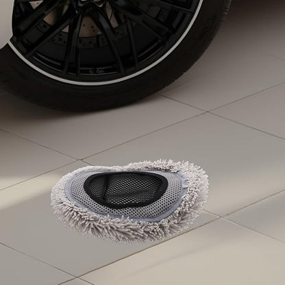 ULTECHNOVO Car Wash Mop Head Replacement Soft Chenille Scratch Proof Brush Cover for Auto Detailing Supplies Truck Rv SUV Boat Cleaning Accessories