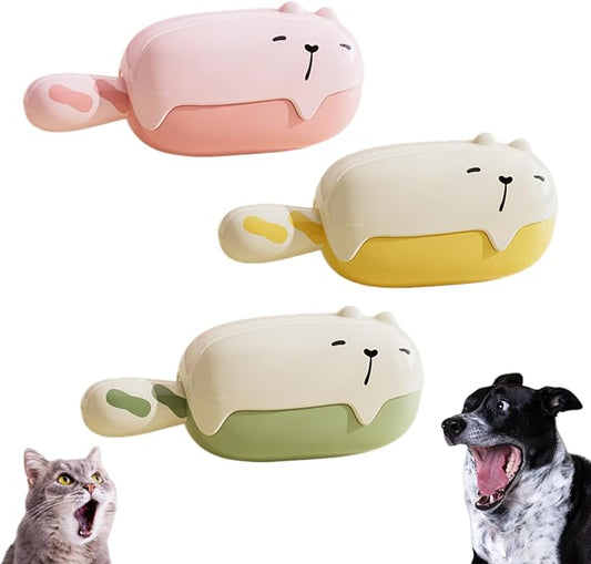 3 PCS Bear Lint Roller 2-in-1 Washable Sticky Ball Remover Fabric Sofa Shaver for Home Pet Owners Travel Wardrobe Cleaning Use