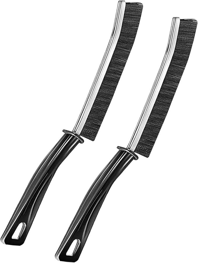 Multi-Surface Crevice Brush - Stiff-Bristled Scraper & Cleaner for Stubborn Grime in Gaps, Corners, Tiles - Ultimate Home Cleaning Tool
