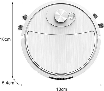 Mini Cleaner Sweeping Robot Super Suction Low Noise One Start Rechargeable Vacuum Cleaner Sweeping Mopping Robot Memory Multiple Cleaning Modes White One Size