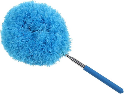 Flexible Dusting Tool Duster - Extendable Microfiber Cleaner, Household Ceiling Fan Remover | Telescopic Dust Removal Wand System, Bendable Head Attachment with Soft Grip for High Furniture Surfaces
