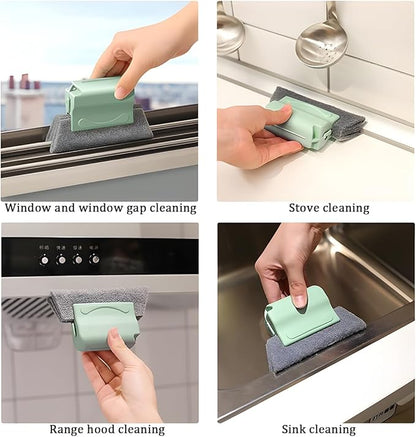 Car Magic Window Track Cleaner, 3PCS Handheld Vehicle Groove Cleaning Brushes Tools Set, Automotive Sliding Door Track Clean Brush, Universal for SUV Automobile Truck