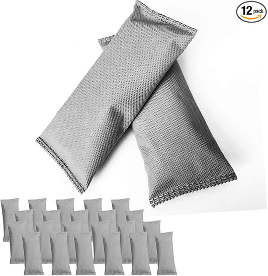 Jalousie Value Pack Set Mini Bamboo Charcoal Bags Natural Air Purifier, Shoe Deodorizer and Odor Eliminator Multi-Purpose Charcoal Bag (24 Pack, Shoe)