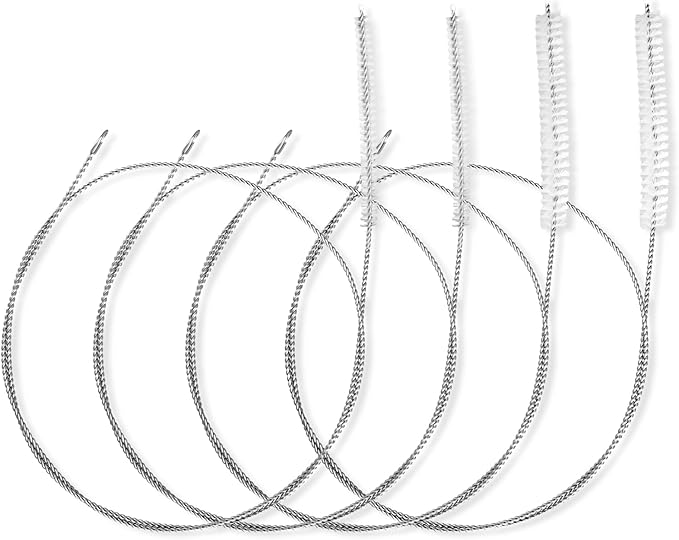 Ymapinc 4pcs 39.4 Inches Straw Cleaner Brush Extra Long, Extra Long Pipe Cleaners for Cleaning Straw, Tube, Pipe, Hose, Refrigerator Drain, Laboratory Catheter Brush, White