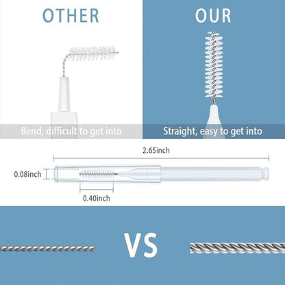 Lumkew Shower Head Cleaning Brush for Small Hole,Multifunctional Shower Head Cleaner Tool Anti-Clogging Nozzle with Storage Boxes, Showerhead Cleaning Brushes Picks for Household Bathroom, White