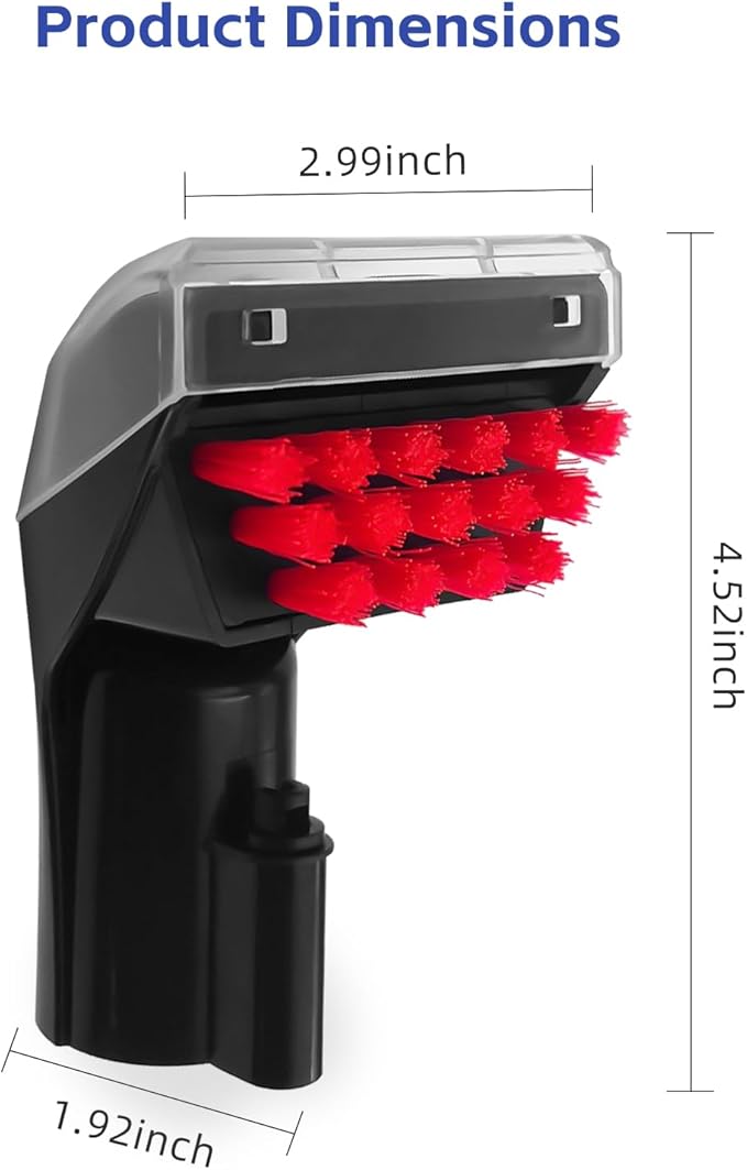 3" Tough Stain Brush Tool Nozzle for All Bissell Portable Carpet Cleaners Compatible with Little Green, SpotBot, SpotClean - Fits 1400B 2513W 1425 1400W 3860 3353 1844 2290A 9200A Series (3 Pack)