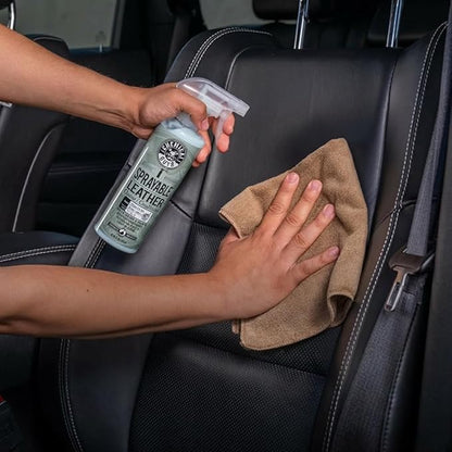 Chemical Guys Sprayable Leather Cleaner and Conditioner in One - Cleans, Conditions, and Protects Leather, Vinyl, Faux & More, Safe for Cars, Furniture & Apparel - 16 oz