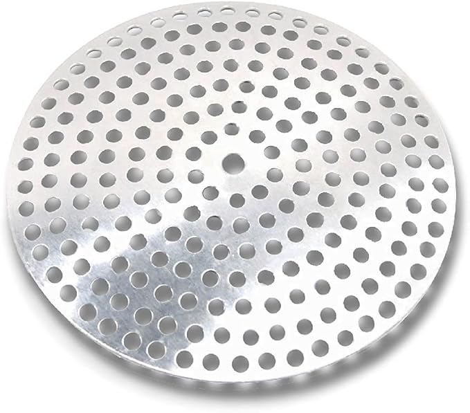 Clip-Style Aluminium Bath Strainer Flat Guard, For Use As Hair Catcher, 5 Pack