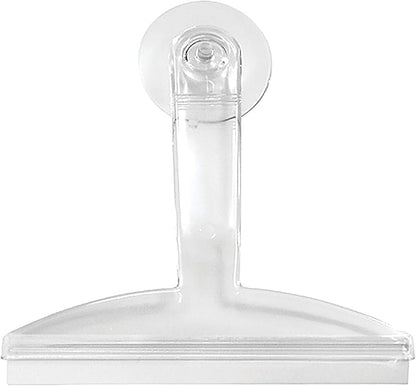 8" Clear Plastic Suction Squeegee Shower Window Cleaner