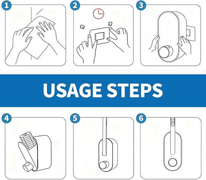 SOPAMI Disposable Toilet Cleaning System - Toilet Wand Kit with 16 High-Performance Refills, Wall Mounted Toilet Brush and Holder for Deep Cleaning Bathroom