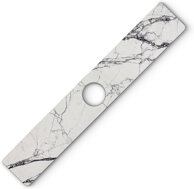 Faucet Splash Guard for Kitchen Sink – Super Absorbent Diatomite Stone Mat, Quick-Drying, Prevents Moisture Buildup, Durable Counter Protector for Kitchen or Bathroom