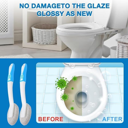 Pumice Stone for Toilet Bowl Cleaning, Toilet Pumice Stone with Handle, Powerfully Away Limescale Stain Toilet Stone Cleaning Block, Scouring Stick for Toilet, Bathroom, Kitchen Sink, Grill (1)