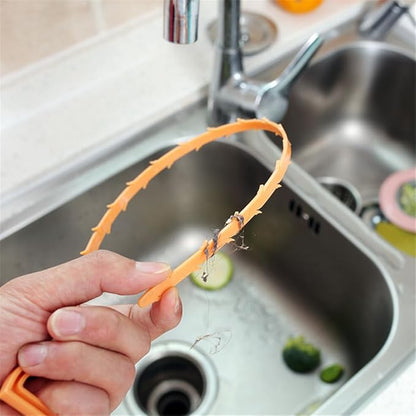 Hair Drain Clog Remover Cleaning Tool Random Bending Sewer Dredging Tools For Kitchen Toilet Household Plumbing Sink Durability