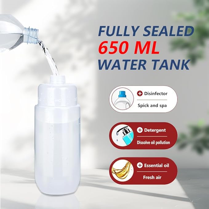 Spray Mop for Floor Cleaning Wet & Dry Mops Multi-Purpose Spray Mop - 2-in-1 Dry and Wet Microfiber Floor Cleaning mop,Comes with a 650 ml Reusable can Bottle