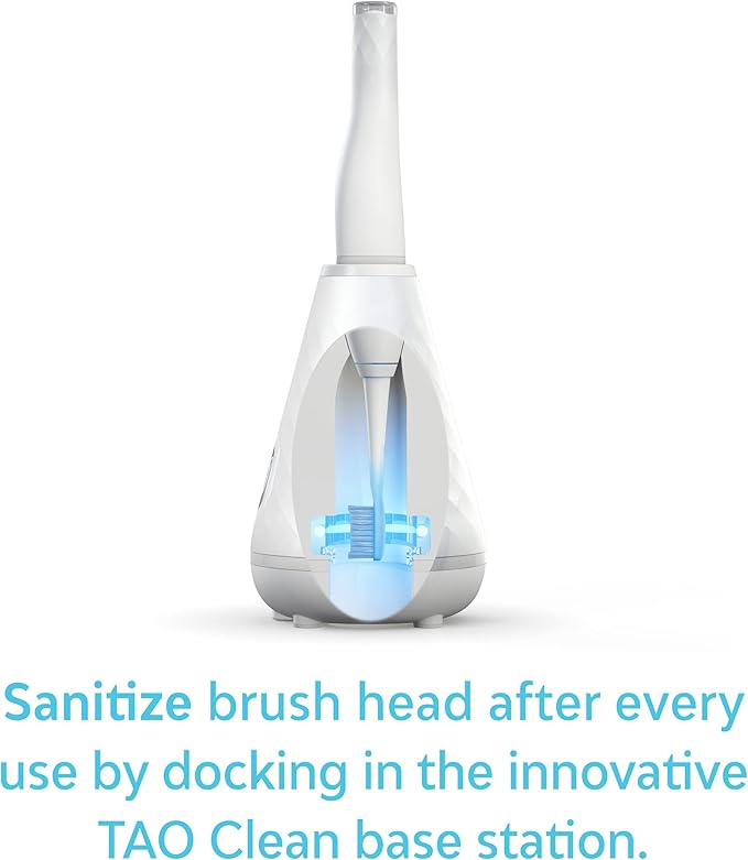 TAO Clean Sonic Electric Toothbrush Replacement Heads (2-Pack) – Whitening Head – Replacement Heads for the TAO Clean Electric Toothbrush and Docking Station