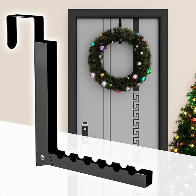 ZMBESUP Over The Door Hanger Folding Clothes Drying Rack, Folding Hanging Coat Rack for Indoor Laundry Room Compact Small Space Foldable Portable Clothing Hanger Hook Collapsible- 2 Pack（Black）