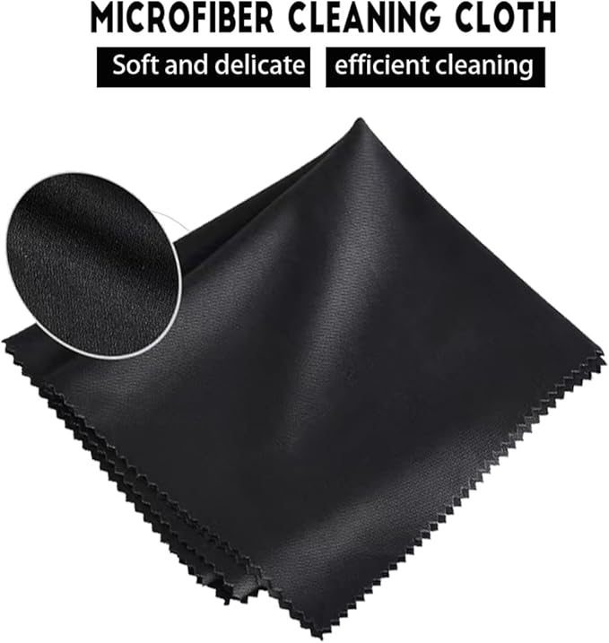 Glasses Cleaning Cloths(12 pcs),Premium Eyeglass Cleaner Cloth, Lens Wipes Cloth for Cleaning Eyeglasses, Cell Phones, Screens, Lenses, Electronics and All Delicate Surface