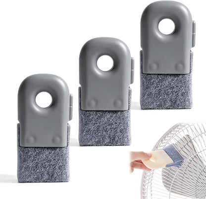 Magic Window Track Cleaner, Window Track Cleaner, Multi-Purpose Groove Gap Cleaning Brush, Ergonomic Clean Tool for Window Sill, Car Vent and Home Narrow Corner Cleaning (3pcs Gray)