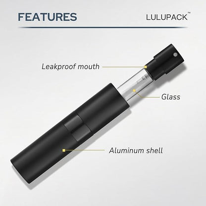 Lulupack Travel Perfume Bottle Refillable - Cologne Spray Atomizer Mini - Empty Travel Size Sprayer Small Refill Sample Container - Portable Fragrance Decant Dispenser for Women 6PCS 8ml Red