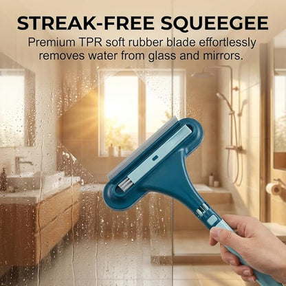 2026 Upgraded Window Screen Cleaner, 2 in 1 Detachable Screen Cleaning Brush with Squeegee, Wet Dry Dual Use,Multi-Functional Cleaner Tool for Patio, Door, Porch Screens (3)