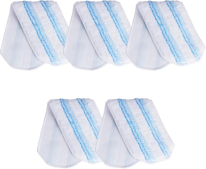 [5-Pack] Mop Replacement Pads for Ocedar H2pro Flat Mop System，Washable & Reusable Mop Pads ,Easy Installation, Machine Washable, Suitable for Various Types of Floors