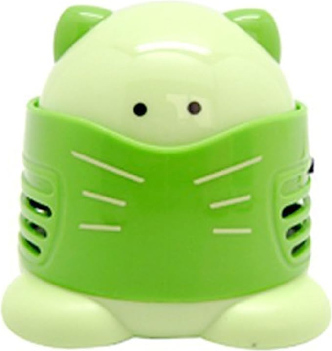 Cartoon Desktop Vacuum Cleaner Clean Excess Drill Tools Mini Cleaning Machine (Extractor - Green)