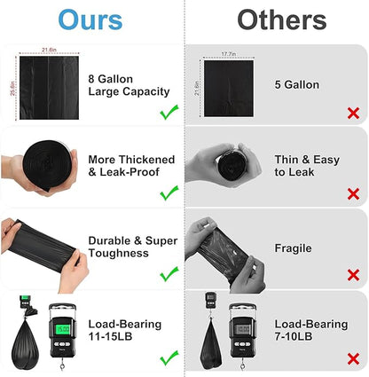 25 Portable Camping Toilet Bags, Biodegradable Compostable Thickened for 5 Gallon Bucket Toilet
