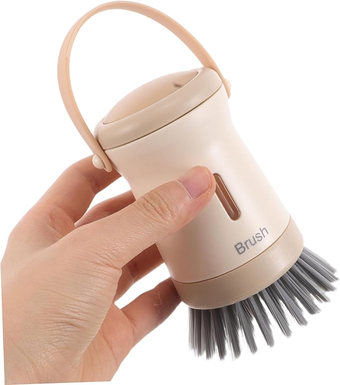 VOSAREA Liquid Adding Brush for Dishes Kitchen Dish Brush Soap Dispenser for Gentle Cleaning