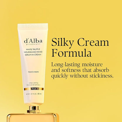 d'alba Piedmont White Truffle Vegan Gift Set, First Aromatic Spray Serum and Hand Serum&Cream, Hydrate & Nourish Duo Gift Set, Face & Hand Moisturizer Set