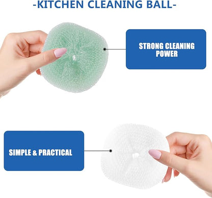 FOMIYES 36pcs Kitchen Cleaning Multi-Functional Scouring Scrubbers for Pots and Cookware Material Random Colors for Home and Outdoor Use
