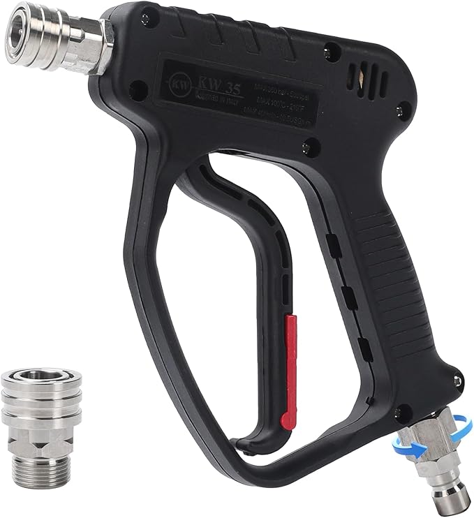 SEPLY Pressure Washer Short Gun, 5000 PSI/10.5 GPM High Power Washer Spray Gun with 3/8'' Swivel Quick and M22-14mm Connect for Foam Cannon Car Wash