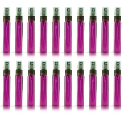 20 Pack Set 10ML Protable Refill Bulk Atomizer Spray Travel Perfume Bottle Hydrating Empty Bottle (Red)