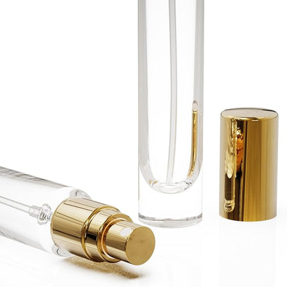 10ML 5Pack Glass Perfume Bottle Set, Mini Perfume Bottles Refillable With Dispenser Tools, Cologne Atomizer Empty, Pocket Spray Bottle for Travel and Sample Container