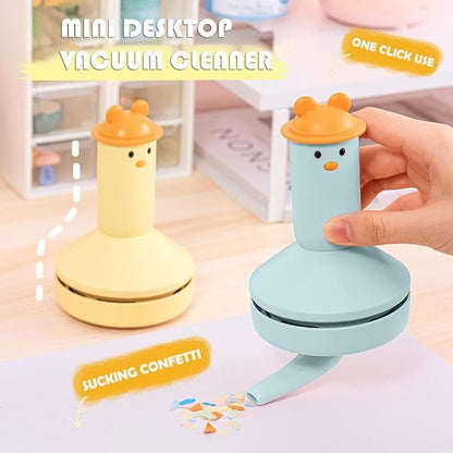 Desktop Vacuum Cleaner Mini,Desktop Vacuum Cleaner,Table Top Vacuum,Desktop Cleaner,Tiny Vacuum,for Picking Up Crumbs,Rubber Crumbs,Pet Hair and Other Tiny Items,Dust On The Table,Keyboards.